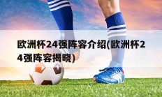 欧洲杯24强阵容介绍(欧洲杯24强阵容揭晓)