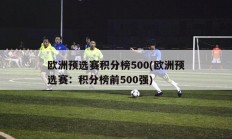 欧洲预选赛积分榜500(欧洲预选赛：积分榜前500强)