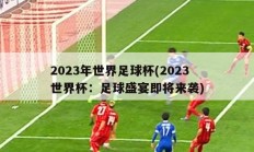 2023年世界足球杯(2023世界杯：足球盛宴即将来袭)