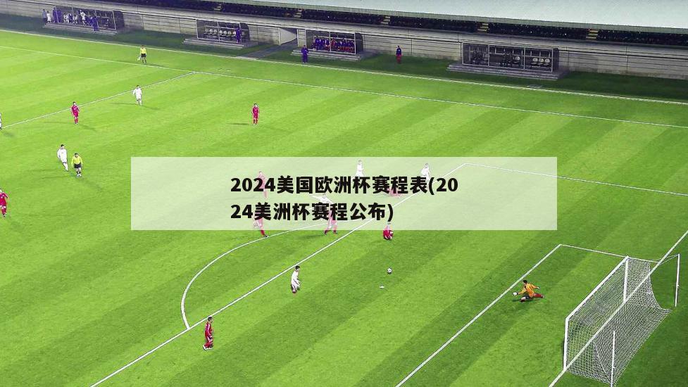 2024美国欧洲杯赛程表(2024美洲杯赛程公布)