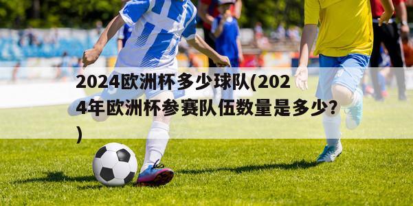 2024欧洲杯多少球队(2024年欧洲杯参赛队伍数量是多少？)