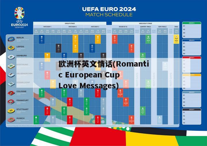 欧洲杯英文情话(Romantic European Cup Love Messages)